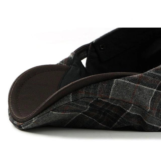 Casquette Plate en Tweed à Carreaux - Stirling 3