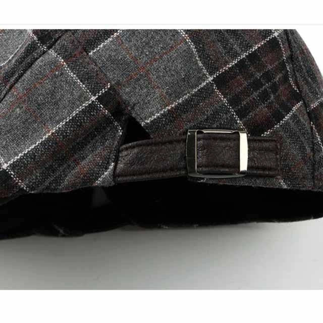Casquette Plate en Tweed à Carreaux - Stirling 4