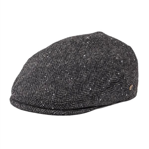Casquette Plate en Tweed à Chevrons - Bebington 1