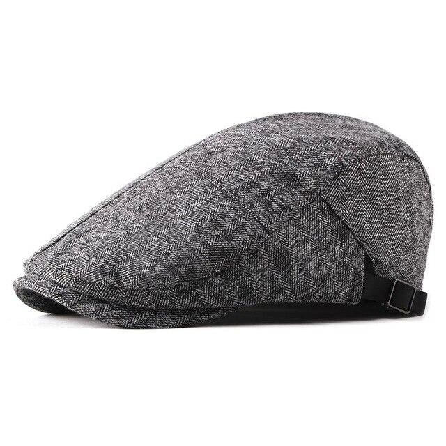 Casquette Plate en Tweed à Chevrons - Chesterfield 1
