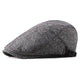 Casquette Plate en Tweed à Chevrons - Chesterfield