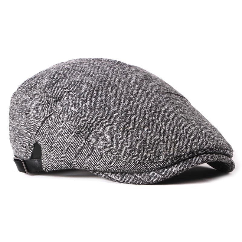 Casquette Plate en Tweed à Chevrons - Chesterfield 3