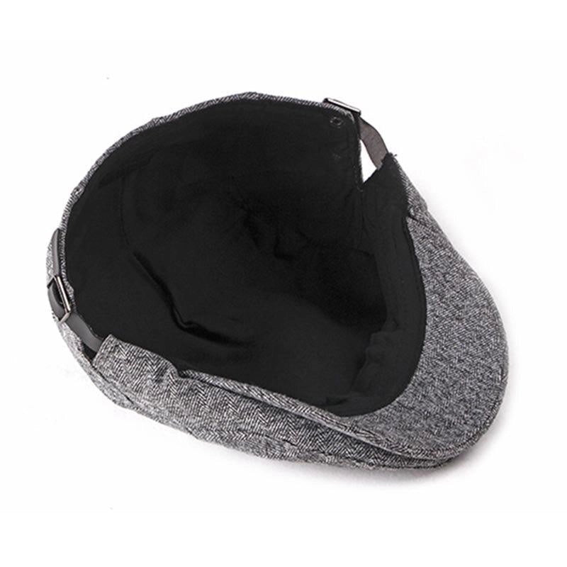 Casquette Plate en Tweed à Chevrons - Chesterfield 5