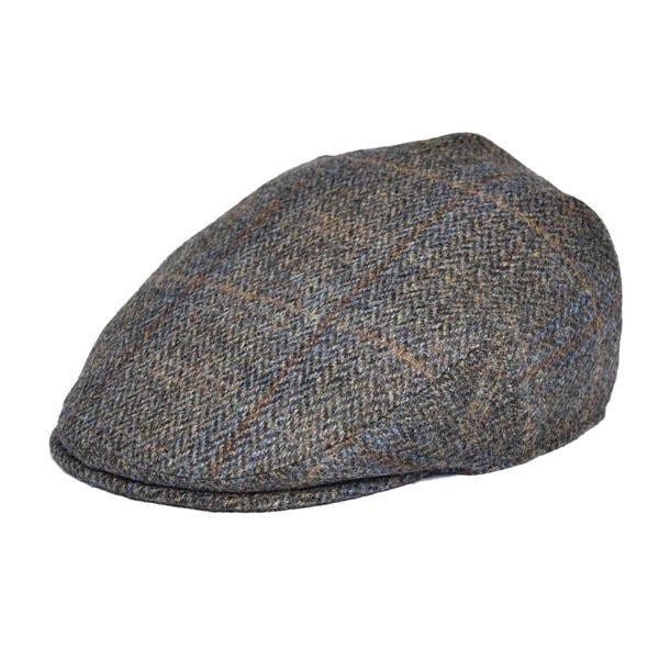 Casquette Plate en Tweed à Chevrons - Glenharris 1