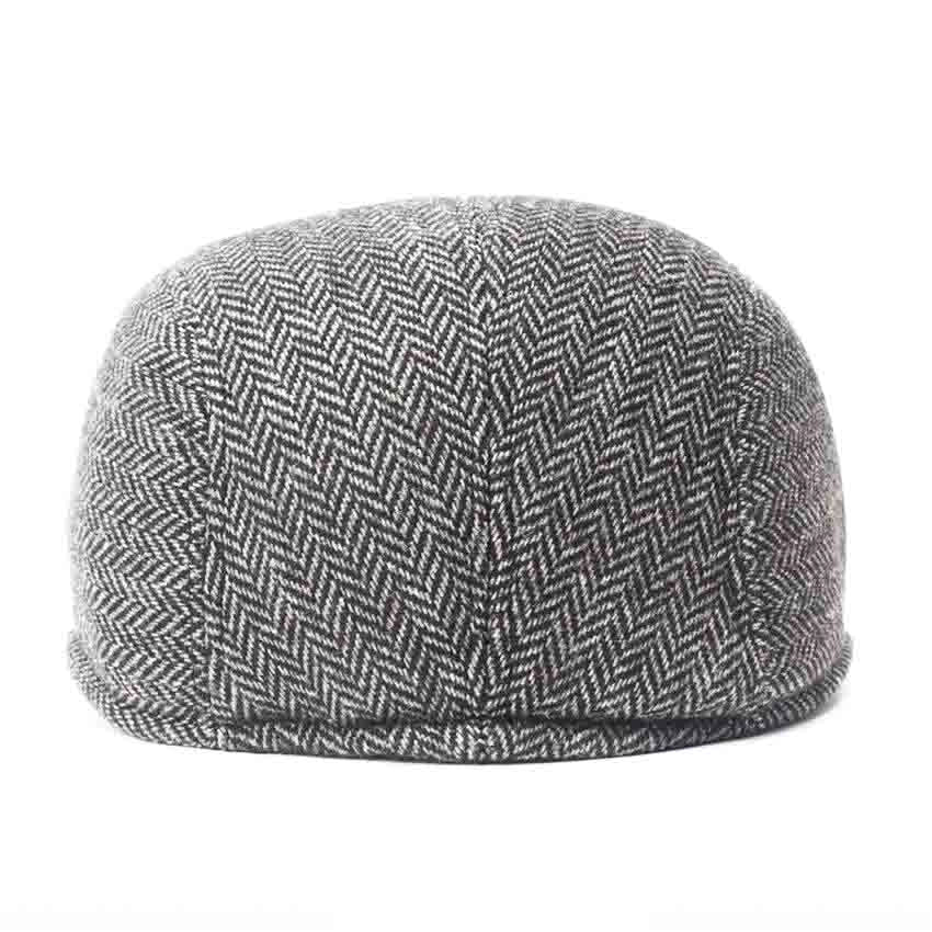 Casquette Plate en Tweed à Chevrons - Herringdale 2