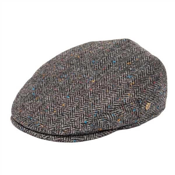 Casquette Plate en Tweed à Chevrons - Tarbert 1