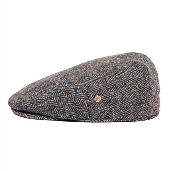 Casquette Plate en Tweed à Chevrons - Tarbert 4