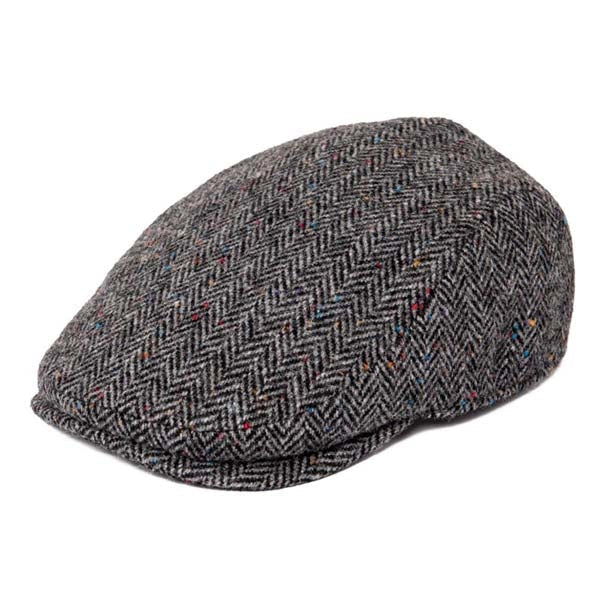 Casquette Plate en Tweed à Chevrons - Warrenpoint 1