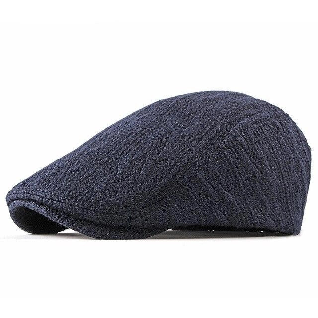 Casquette Plate Vintage en Coton - Navyton 1