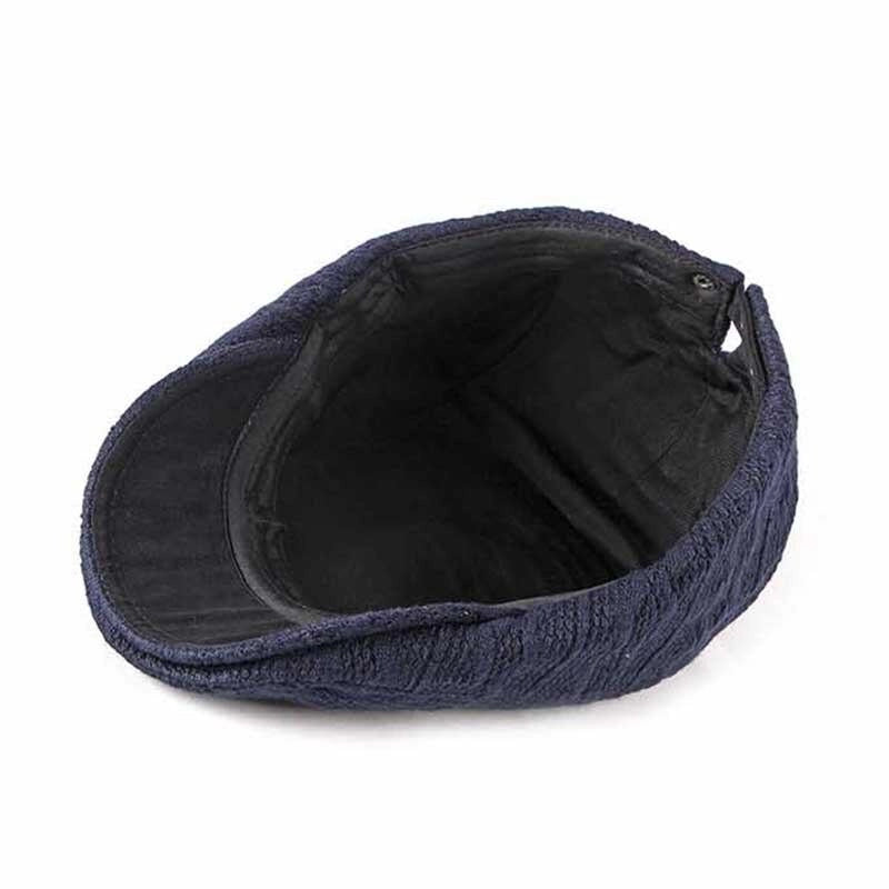Casquette Plate Vintage en Coton - Navyton 5
